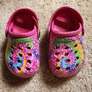 Toddler Girls Tie Dye Clogs Size 5